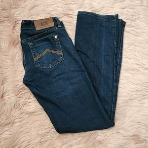 Armani Exchange straingt leg dark wash jeans Sz 4 reg